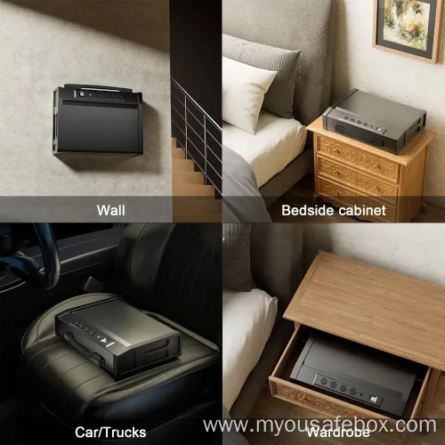 Biometric Fingerprint Safe Box with Gun Pistol Storage